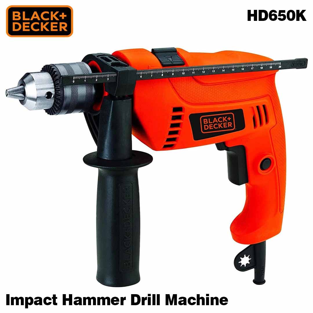 Black+Decker HD650K Impact Hammer Drill 650W 13mm Chuck – Buy Online Pakistan