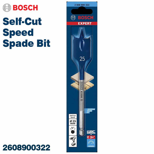 Bosch Expert Wood Spade Drill Bit 25MM Self Cut Speed | 2608900322