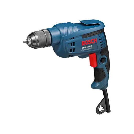 Bosch GBM 10 RE Rotary Drill in blue color with a black grip and red accents