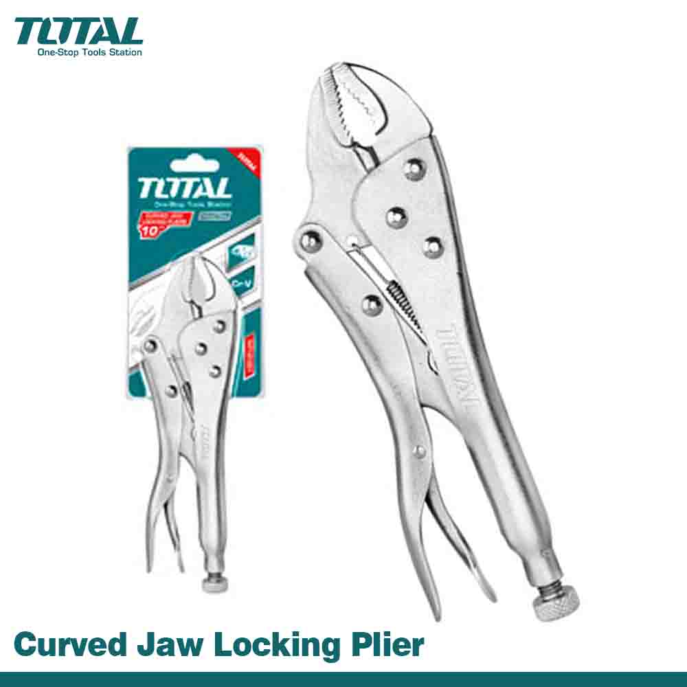 TOTAL Curved Jaw Locking Plier 250MM