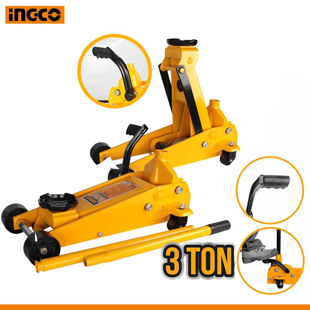 3Ton Hydraulic Floor Garage Jack – 500mm Lift Height