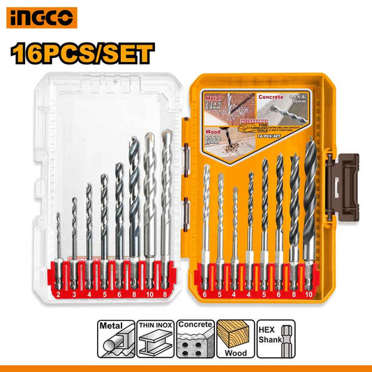 Professional 16pc Drill Bits Set for Power Drill Pakistan