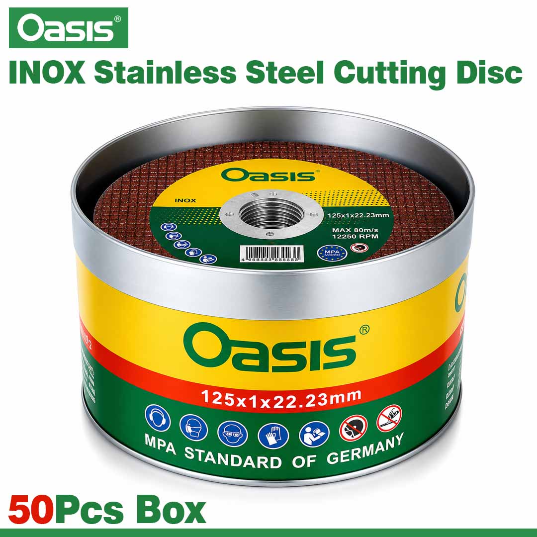 5 Inch INOX Stainless Steel Cutting Disc 50Pcs Box