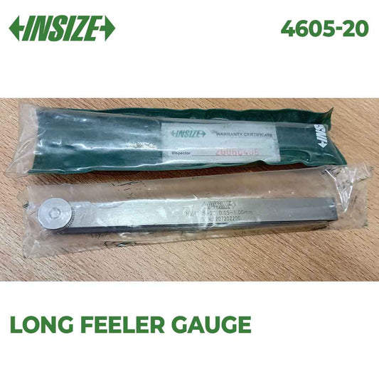 INSIZE Long Feeler Gauge 0.05-1.00mm 4605-20 Precision Tool