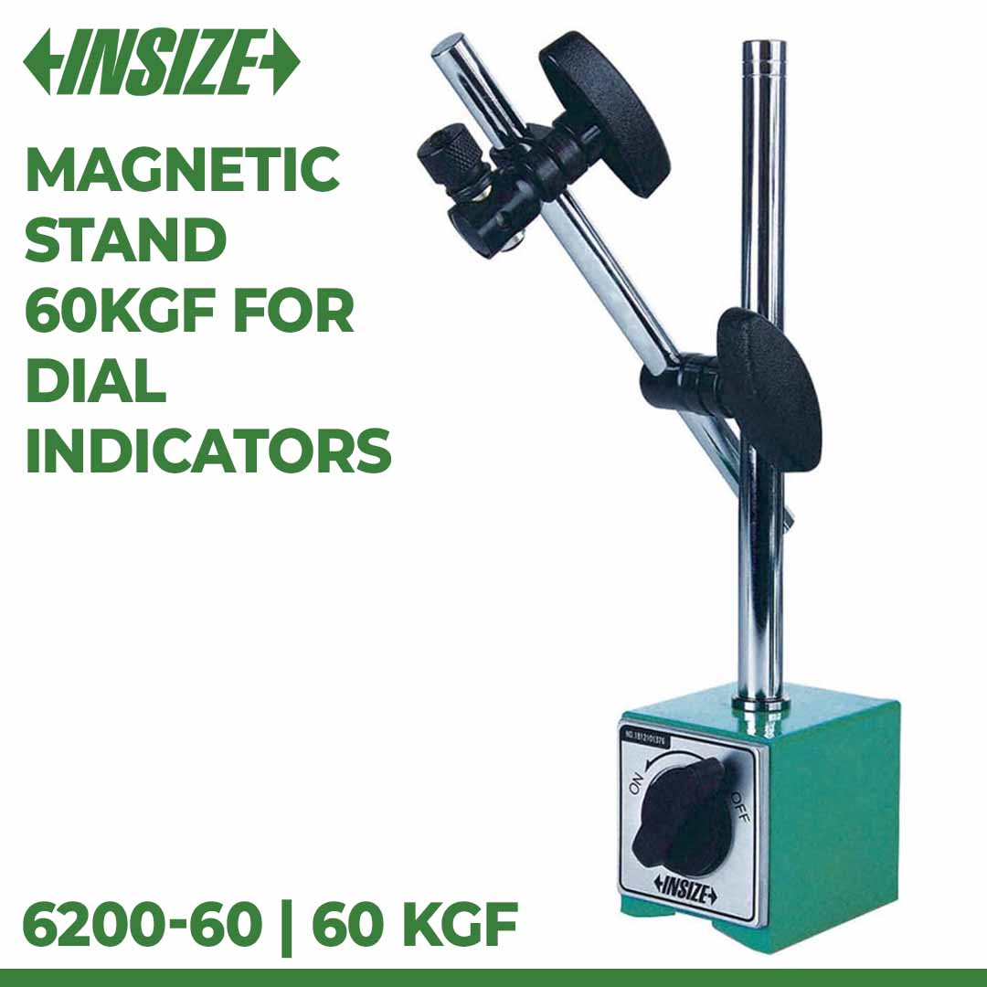 INSIZE Magnetic Indicator Stand 6200-60 | 60 kgf
