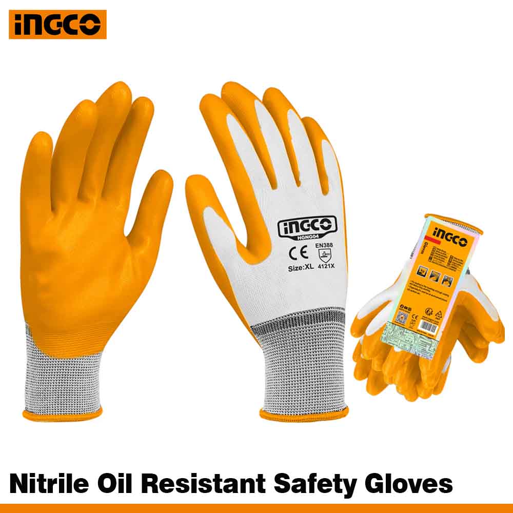 Industrial Nitrile Rubber Gloves for Oil & Workshop Use