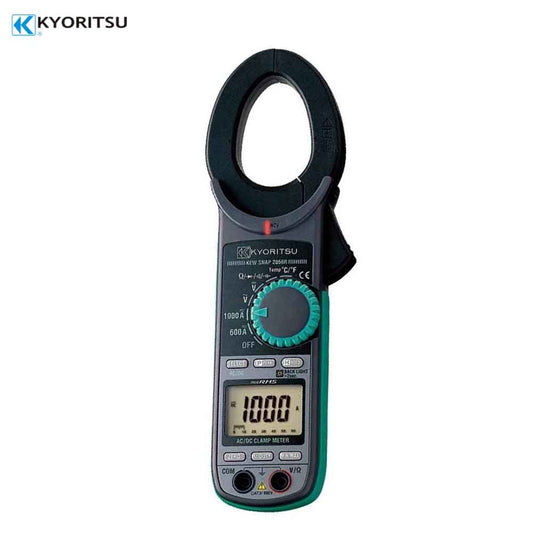 Digital clamp meter with KYORITSU branding on a white background