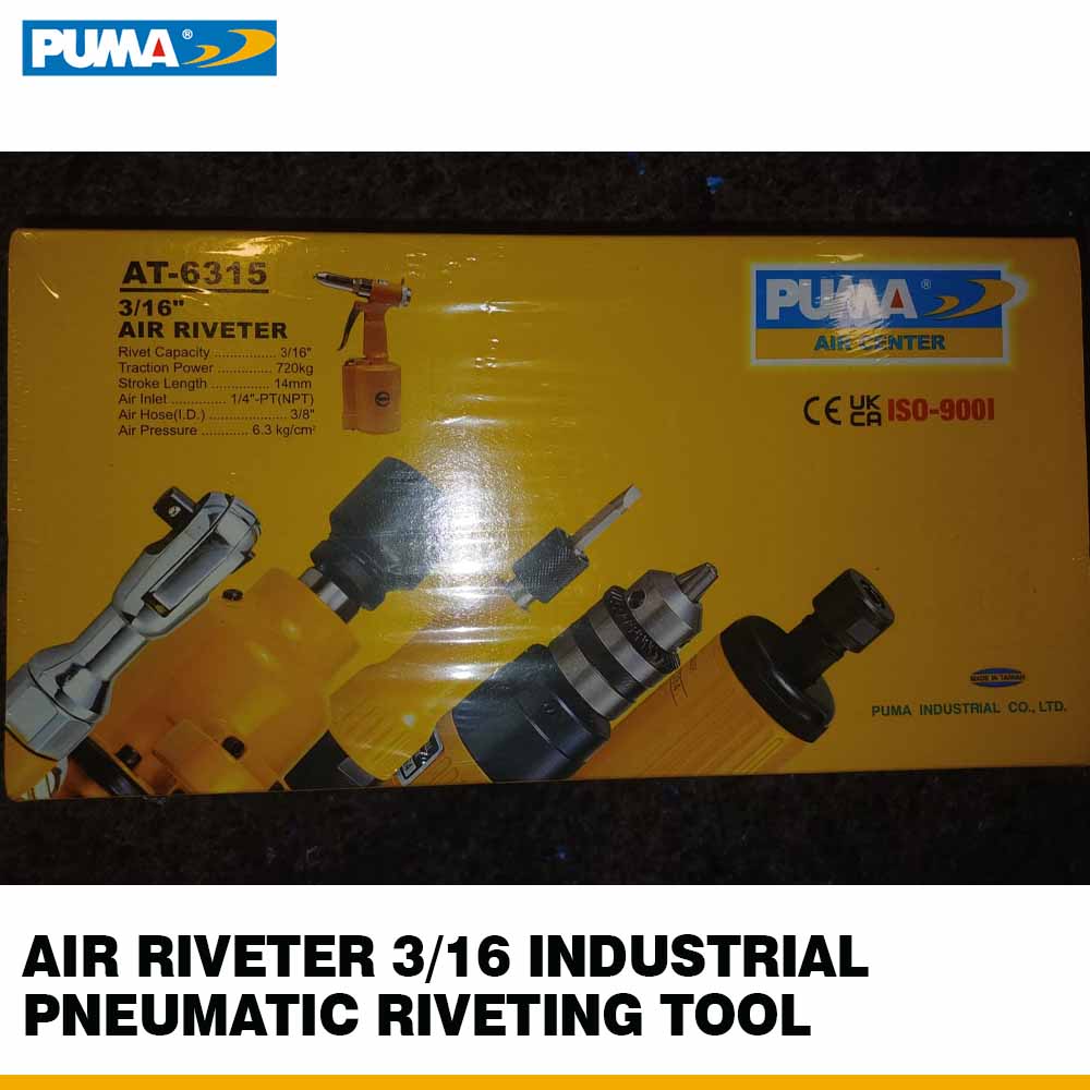 PUMA AT-6315 Pneumatic Riveter 1686 lbs Pulling Force Pakistan