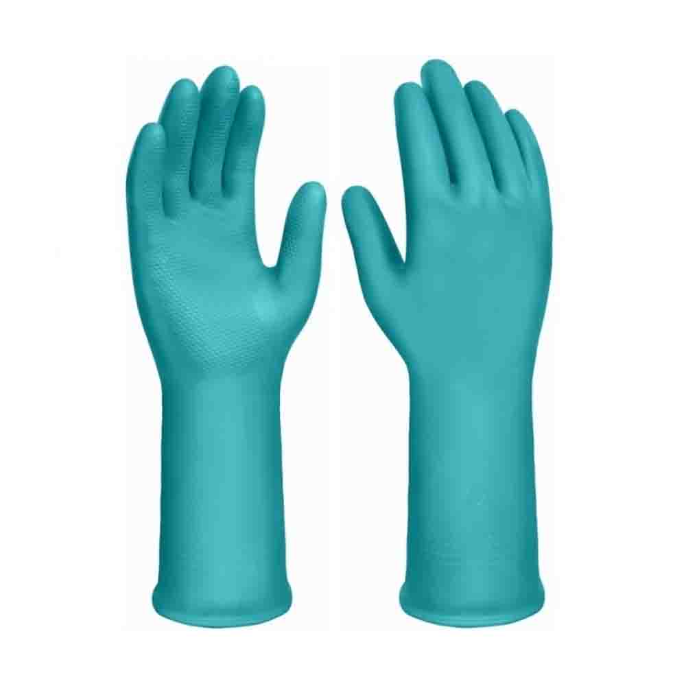 TOTAL TSP1801 PVC Safety Gloves Large | 32cm Waterproof Cleaning & Gardening Gloves Price in Pakistan
