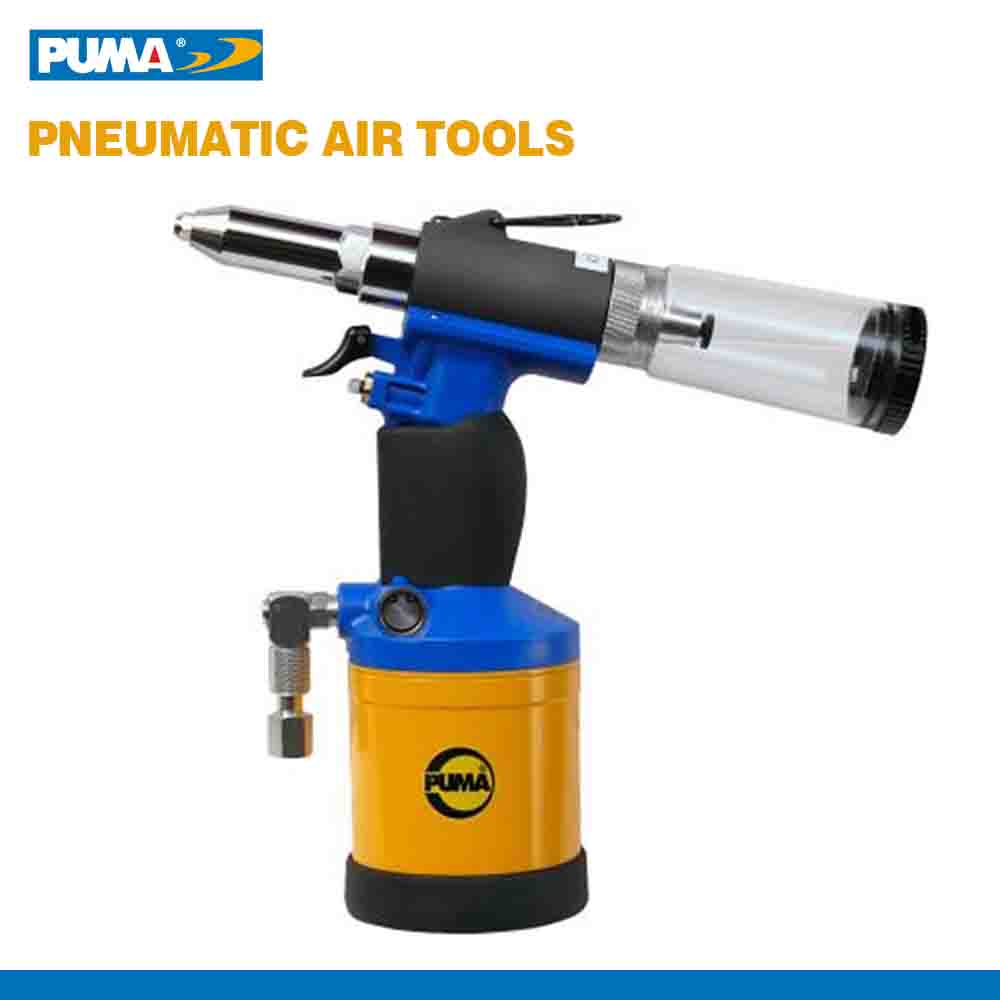 Pneumatic air tool with Puma branding on a white background