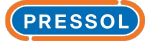 PRESSOL logo on a blue background