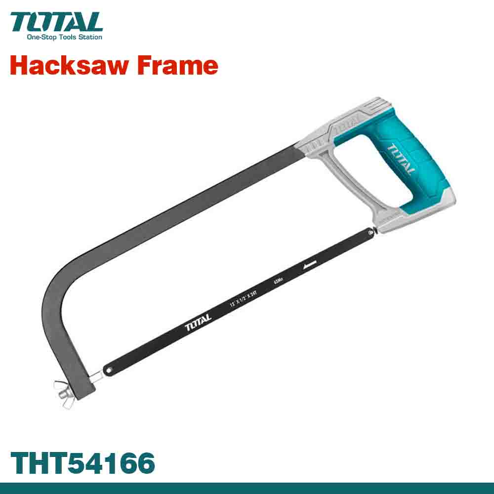 TOTAL THT541026 300mm Hacksaw Frame | Adjustable 12 Inch Metal Cutting Saw