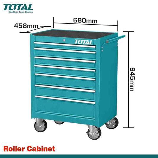 TOTAL 7-Drawer Tool Storage Roller Cabinet