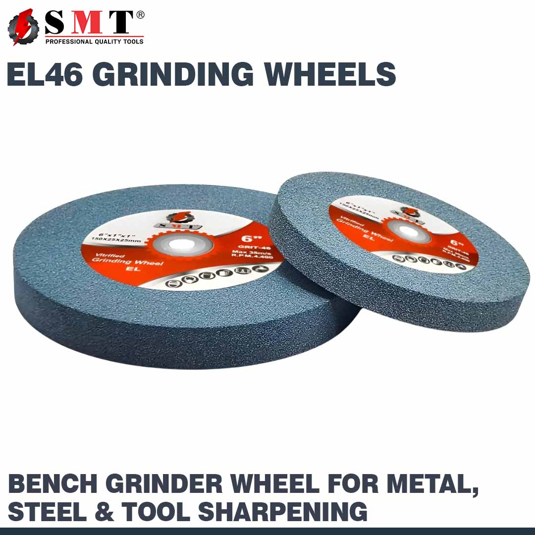SMT EL46 Industrial Grinding Wheel 150x25x25, 200x25x25 & 250x25x25mm for Steel Grinding