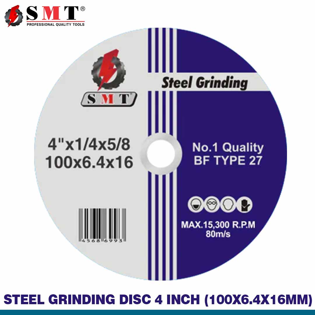 SMT Steel Grinding Disc 4 Inch (100x6.4x16mm)