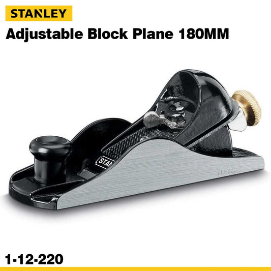 STANLEY Professional 180mm Block Plane Adjustable Depth 1-12-220