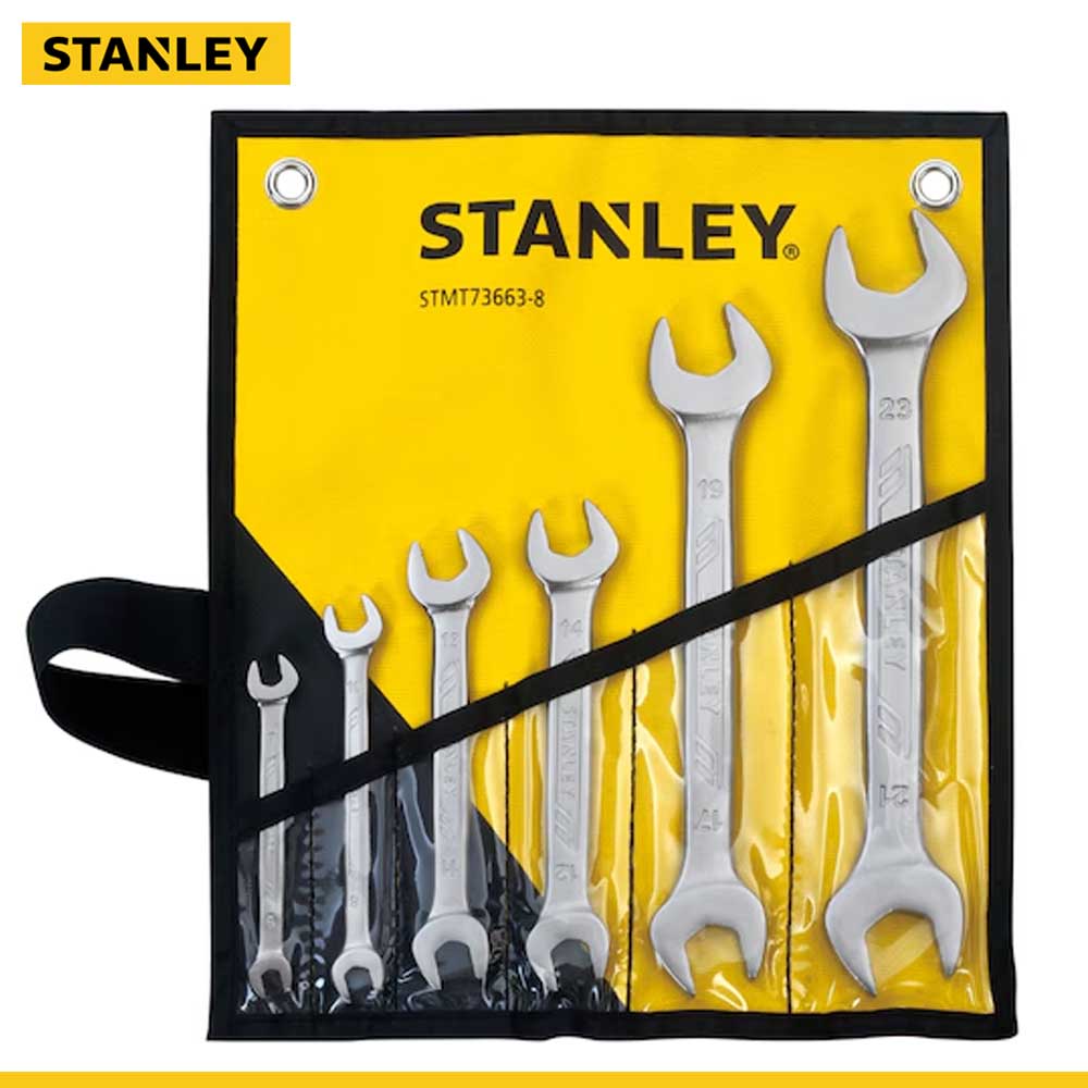 STANLEY 6-Piece Double Open End Wrench Set 6-23mm – STMT73663-8