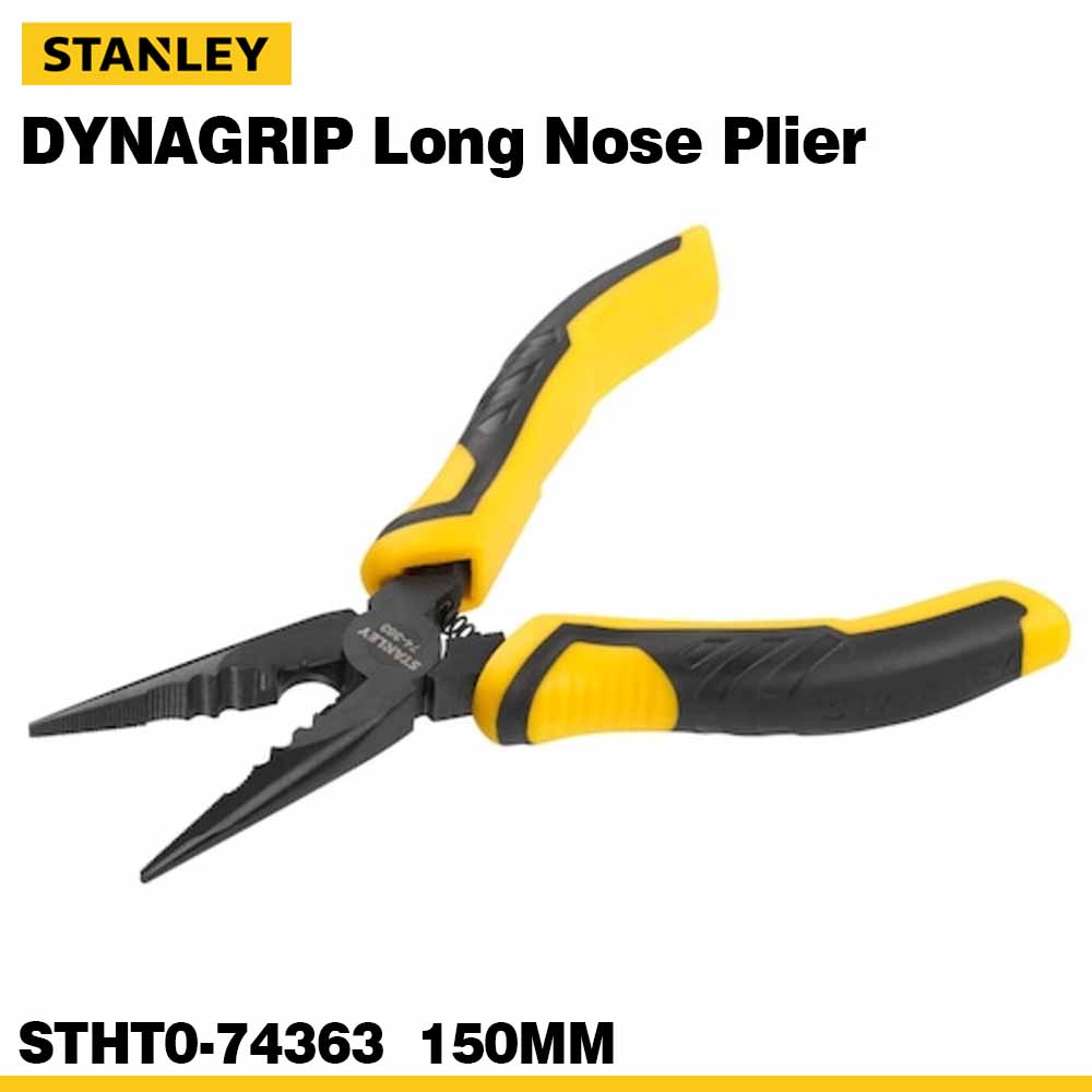 STANLEY 150mm Long Nose Pliers DYNAGRIP Professional Hand Tool