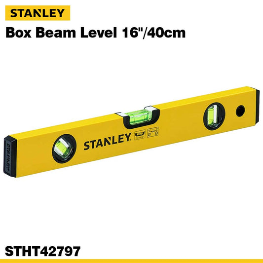 STANLEY STHT42797 Box Beam Level 16" / 40cm | 3 Vials