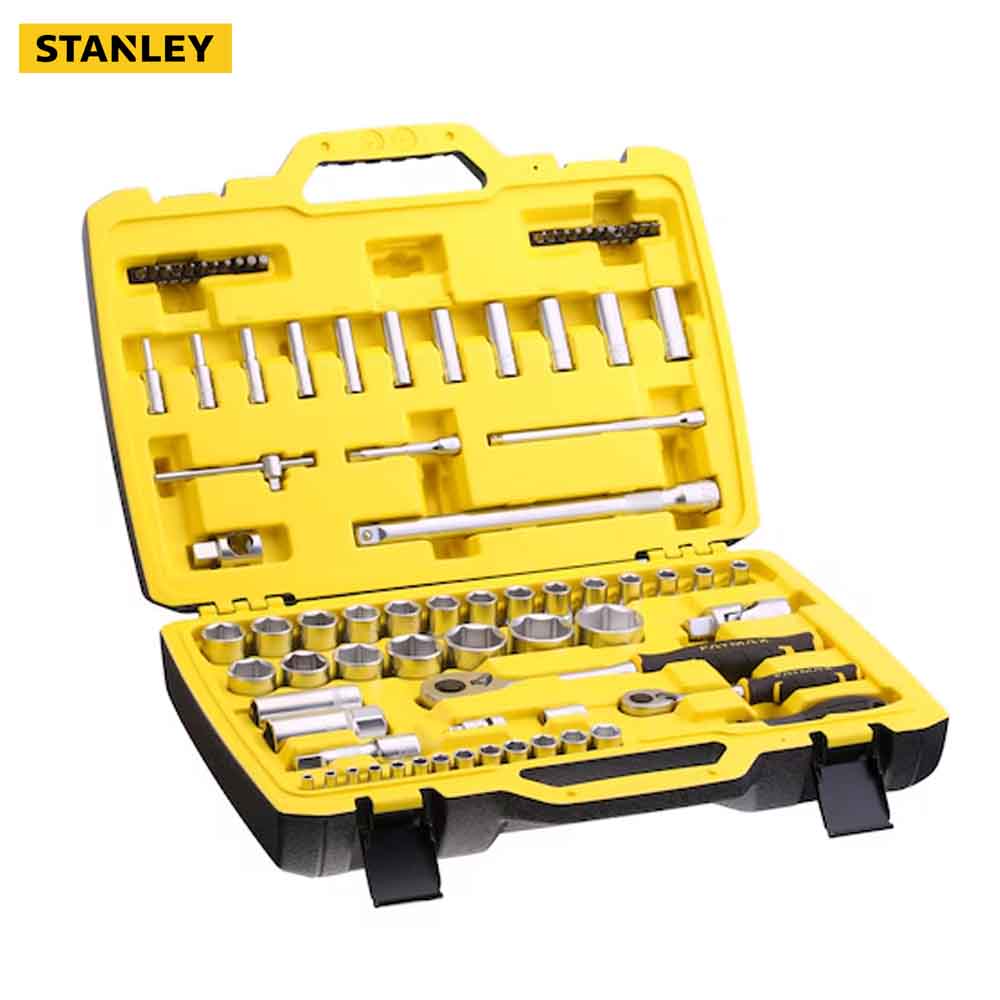 STANLEY® 81 Pcs 120T Ratchet & Sockets Set with 1/4″ & 1/2″ Drives