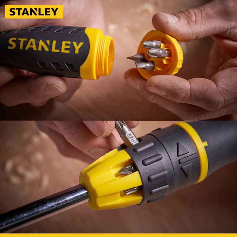STANLEY 0-68-010 10-in-1 Ratchet Screwdriver | Multi Bit Tool Pakistan