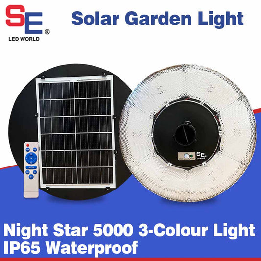 SE LED Solar Garden Light 3-Colour Night Star 5000 for Outdoor Use