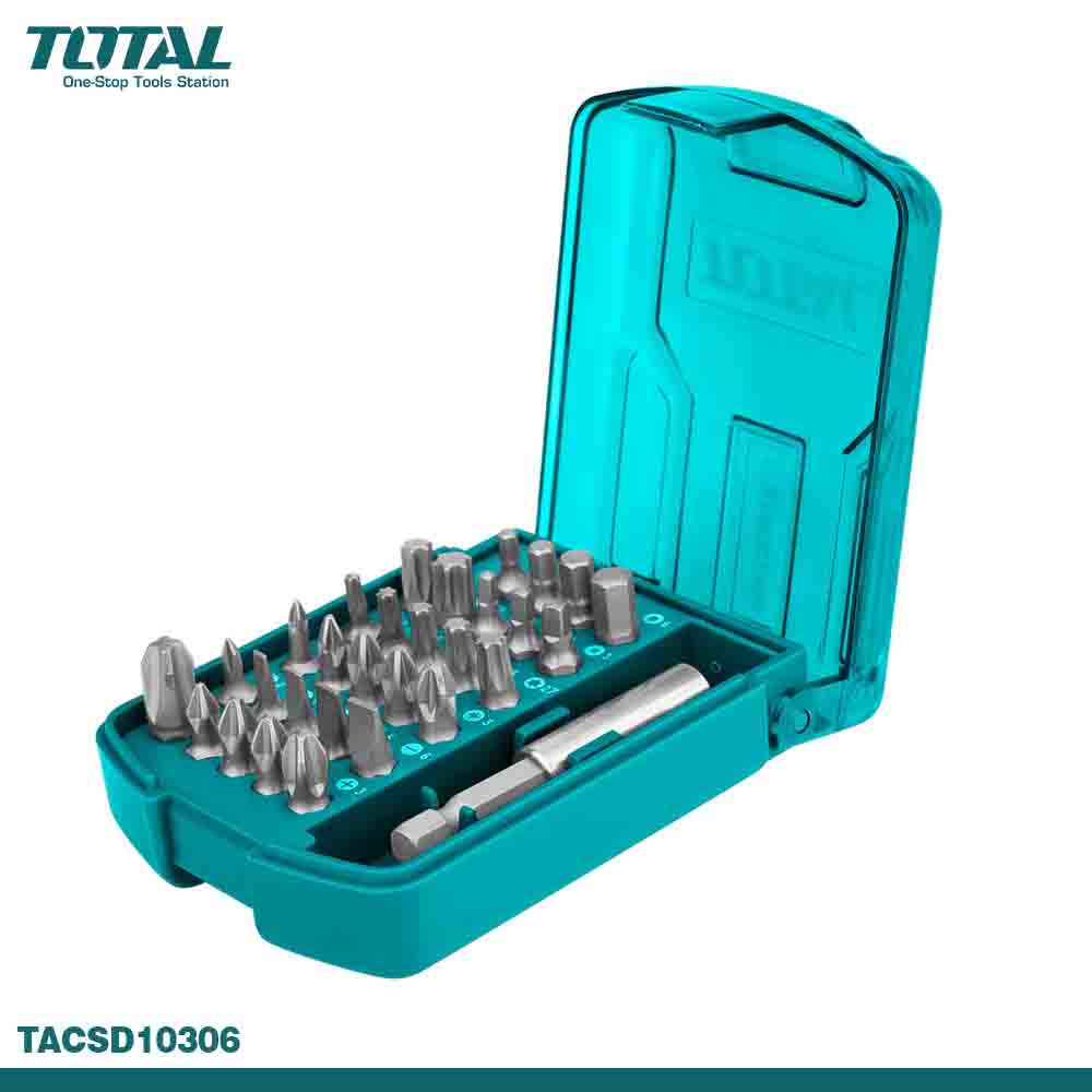 TOTAL 30PCS Screwdriver Bits Set