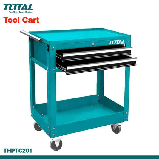 TOTAL Premium Tool Cart with 2 Drawers