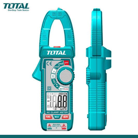TOTAL Digital AC Clamp Meter 400A – Electrical Testing Tool