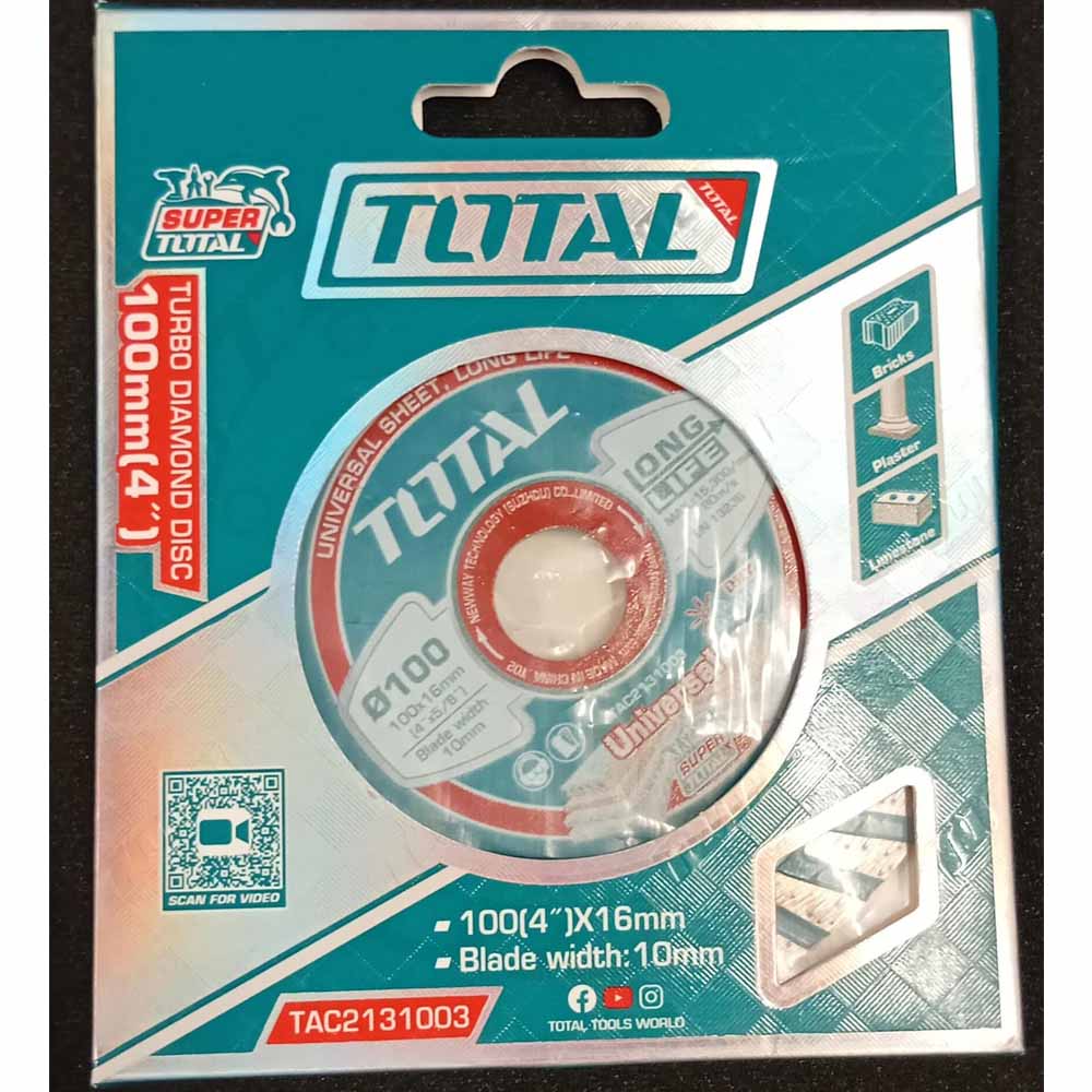 100×16mm Turbo Diamond Disc | Granite, Marble & Tile Cutting Blade