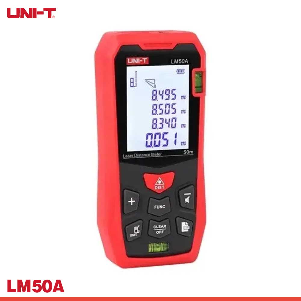 UNI-T LM50A Laser Distance Meter Digital 50m | Area, Volume & Pythagoras