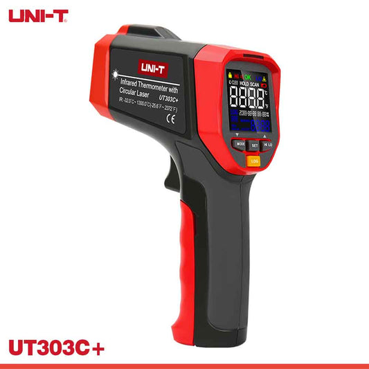 Laser IR Thermometer for Industrial HVAC & Electrical Use