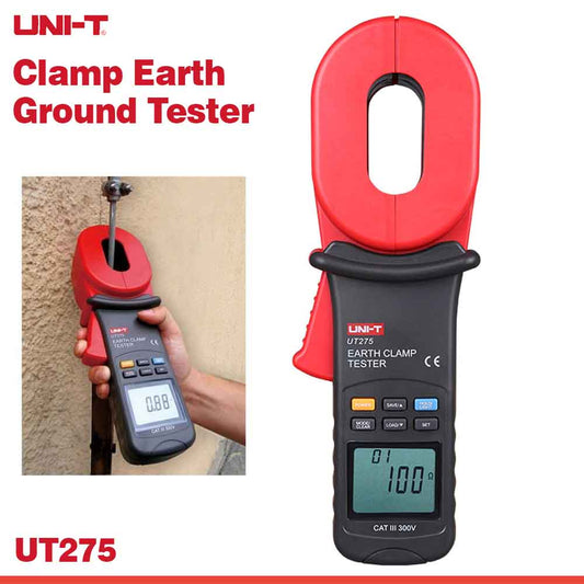 Clamp Earth Ground Tester – 0.01Ω High Precision with Leakage Current Measurement