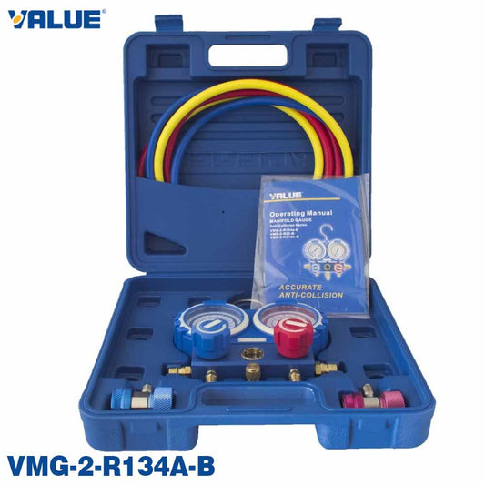 VALUE VMG-2-R134a-B Manifold Gauge Set – Professional R134a A/C Diagnostic Tool Price in Pakistan