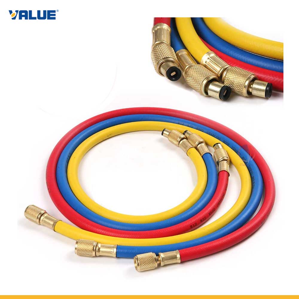 VALUE VRP-U Refrigerant Charging Hose Set (03Pcs)