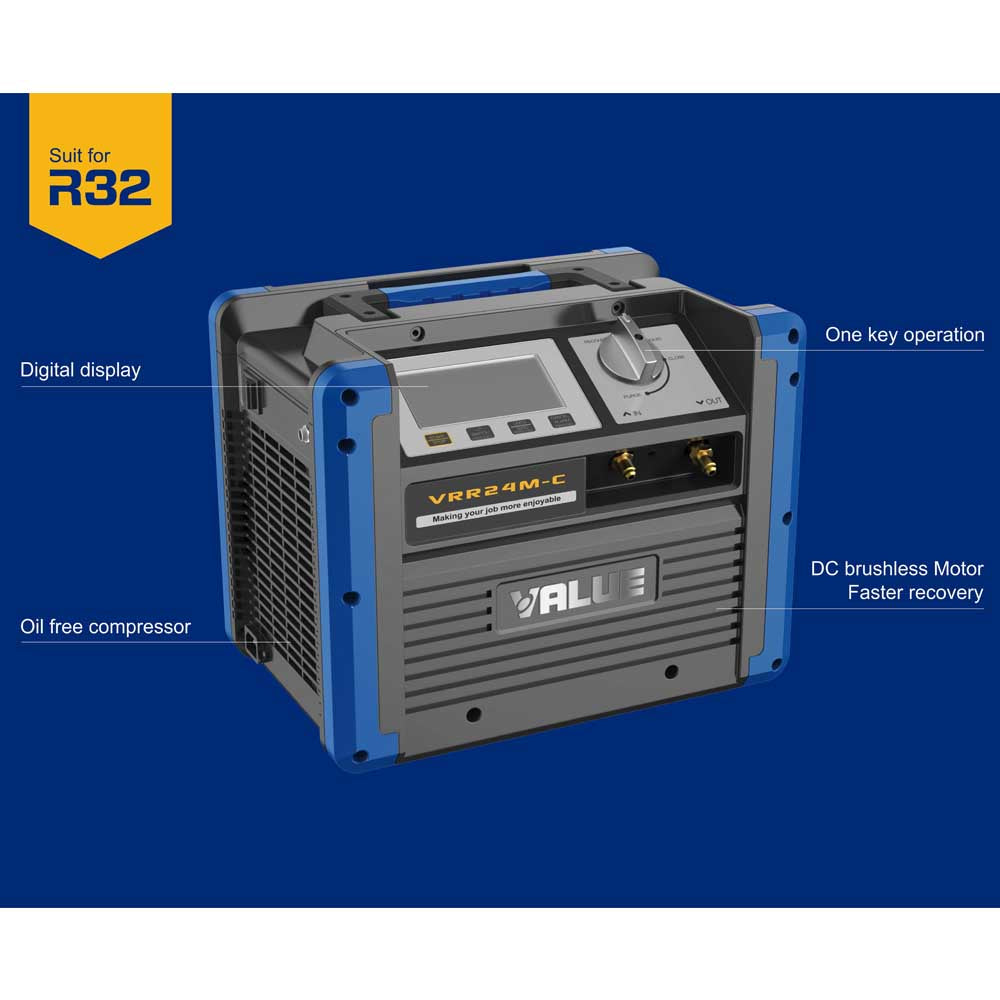 VALUE VRR24M-C Portable Refrigerant Recovery System