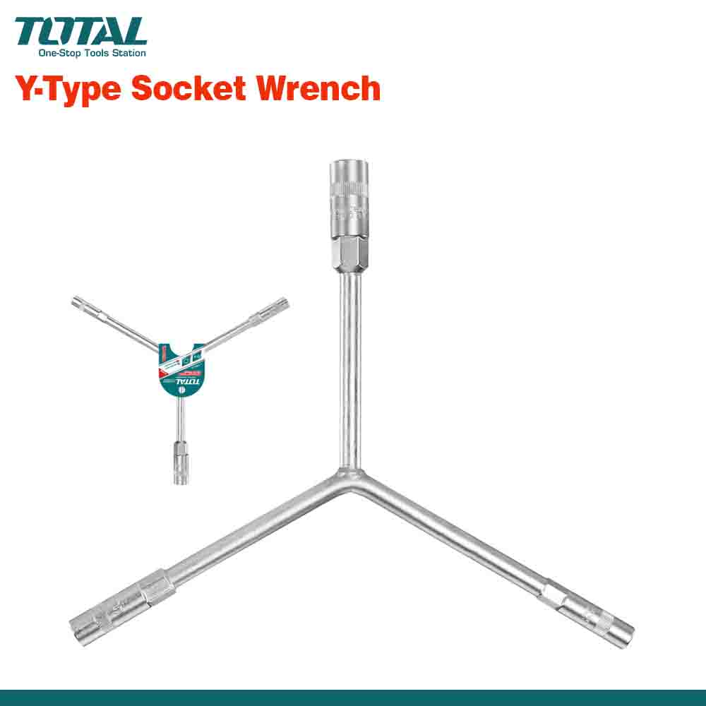 TOTAL 3-in-1 Y-Type Socket Wrench
