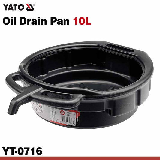Oil Drain Pan 10L YT-0716 | Heavy Duty Engine Oil Collection Tray