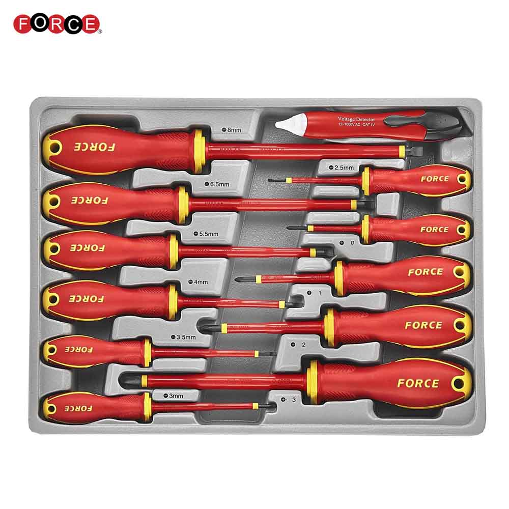 Force 12pc Insulated Screwdriver Set VDE