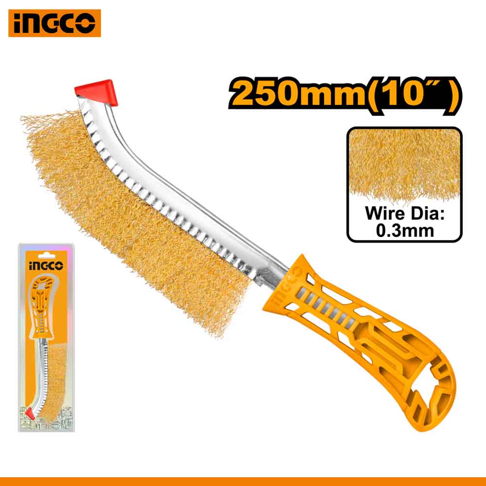 Wire Brush 10" 250mm Steel Cleaning Brush